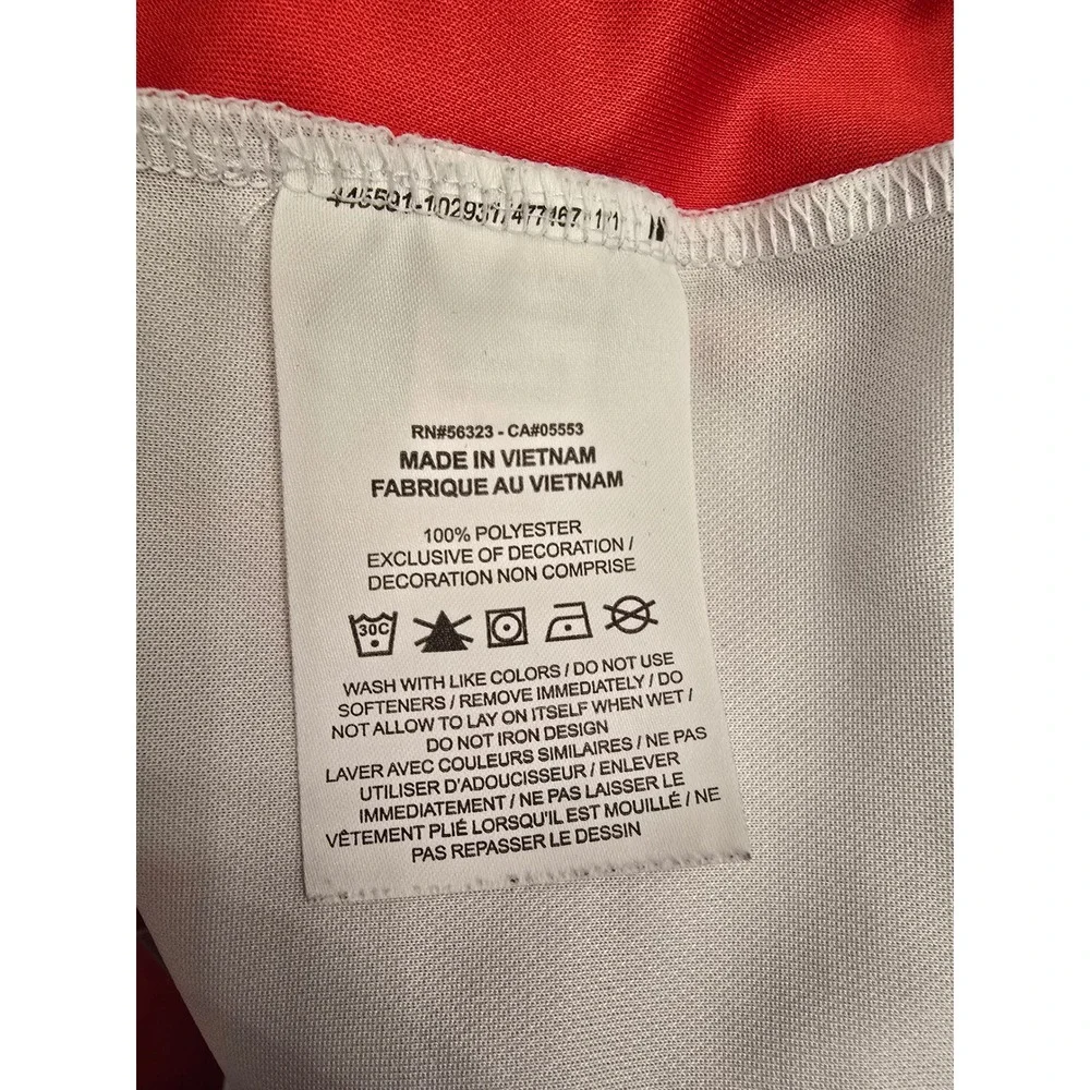 Nike Dri-FIT Ohio State Buckeyes Columbus Polo Shirt Men's 2XL Red White Golf